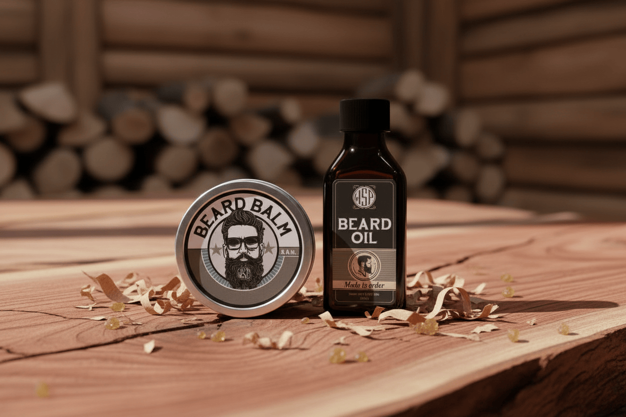 WSP The Cedarwood Blend: Beard Oil & Balm Collection The Full Loadout (Big Oil + Balm)