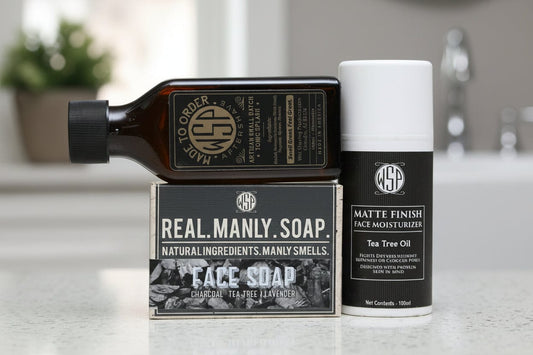 WSP The Daily Face Protocol – Charcoal Wash & Lotion Kits The Full Reset (Soap + Tonic + Lotion) / Tea Tree