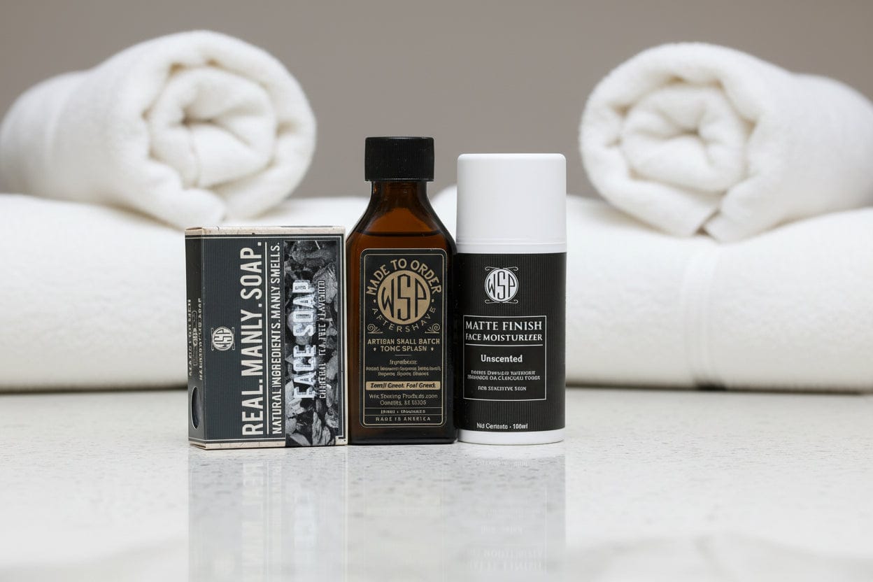 WSP The Daily Face Protocol – Charcoal Wash & Lotion Kits The Full Reset (Soap + Tonic + Lotion) / Unscented