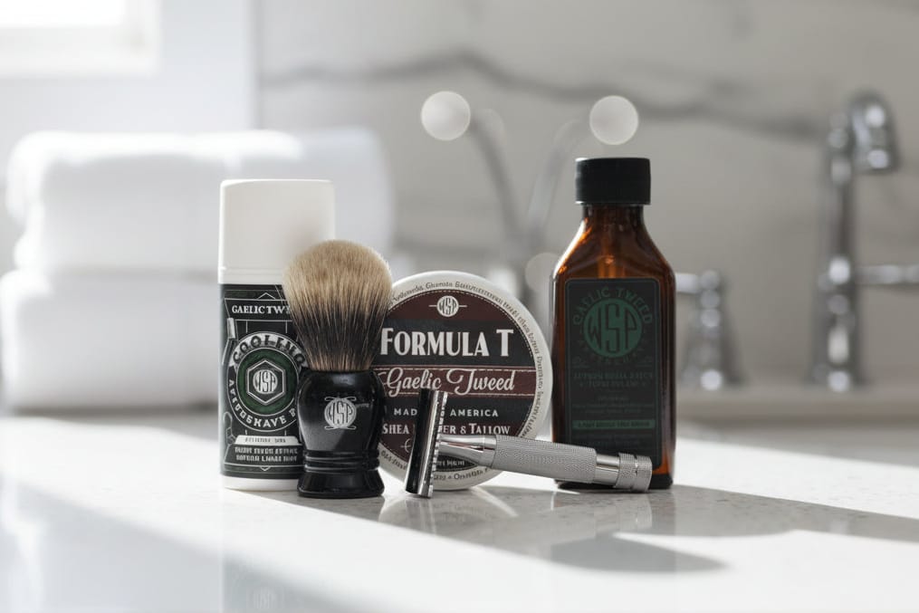 WSP The Grand Wet Shaving Kit The Craftsman (Best Badger) / Gaelic Tweed