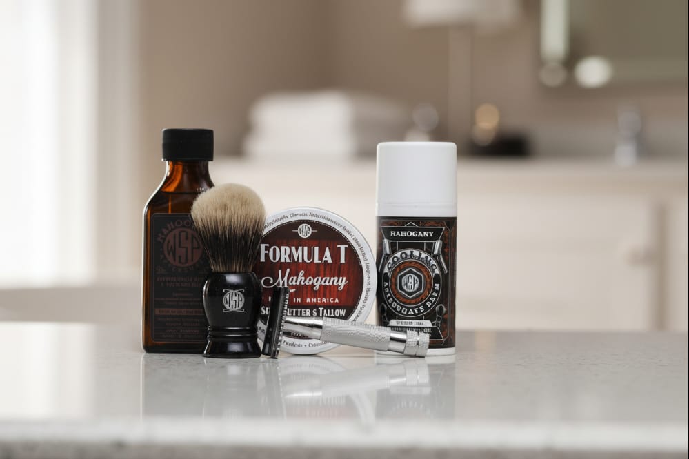 WSP The Grand Wet Shaving Kit The Craftsman (Best Badger) / Mahogany