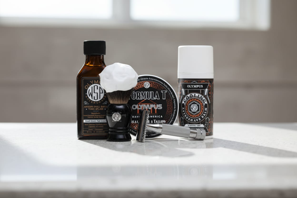 WSP The Grand Wet Shaving Kit The Craftsman (Best Badger) / Olympus