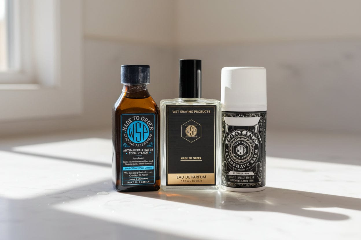 WSP The Reserve Collection Cooling Aftershave Splash – Mentholated Custom Tonic - Made to Order Black Vetiver / Full Loadout: Balm + Splash + EdP (The Trifecta)