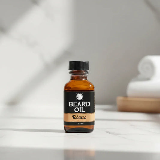WSP Tobacco Artisan Beard Oil – Dry-Finish Formula – Conditioner & Softener Standard Issue (1 oz Bottle)