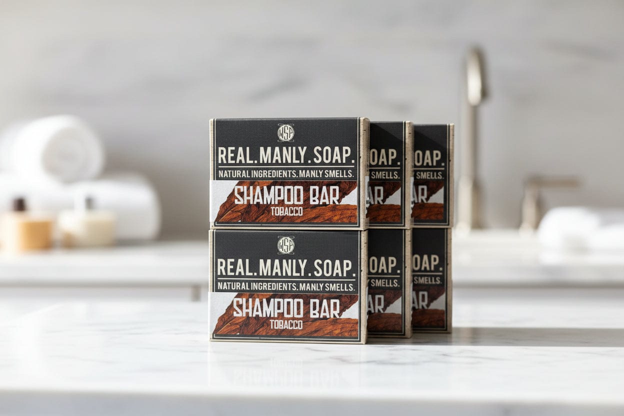 WSP Tobacco Artisan Hand & Body Soap – Natural Castile & Shea Butter Formula – Moisturizing Rich Lather