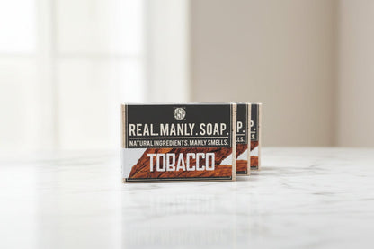 WSP Tobacco Artisan Hand & Body Soap – Natural Castile & Shea Butter Formula – Moisturizing Rich Lather 3-Bar Supply