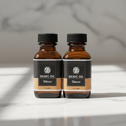 WSP Tobacco Ultra-Glide Pre-Shave Oil – Non-Greasy & Brush Safe – 1 oz The Double Tap (2 Bottles)