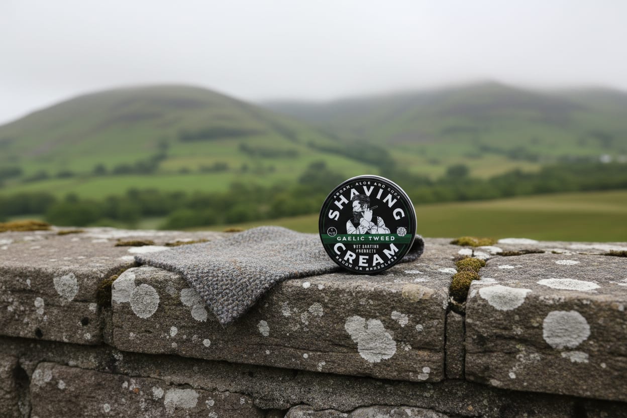 WSP Travel Shaving Cream – 2oz TSA Compliant – Concentrated Formula Gaelic Tweed