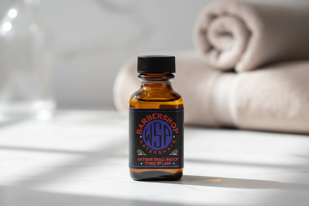 WSP Travel Size Aftershave Tonic – 1oz Bottles & Sample Flights Barbershop