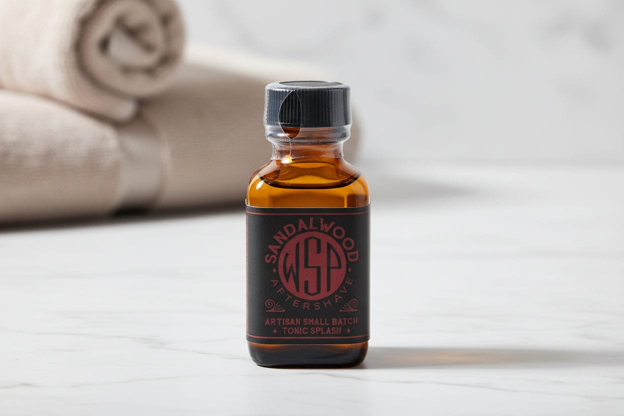 WSP Travel Size Aftershave Tonic – 1oz Bottles & Sample Flights Sandalwood