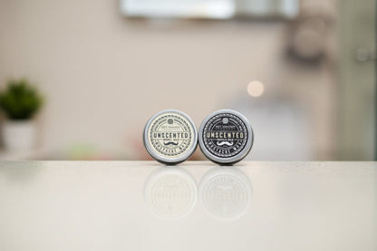 WSP Unscented Artisan Mustache Wax – Regular or Strong Hold – All-Natural Beeswax The Tactician Pack (One of Each)