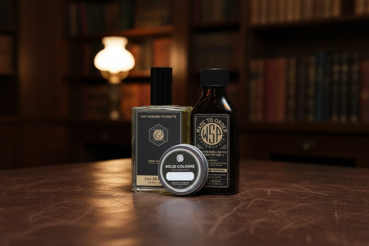 WSP Wood, Spice & Leather  – Eau de Parfum Bay Rum / 100ml Spray + Aftershave + Solid Cologne - The Master Collection