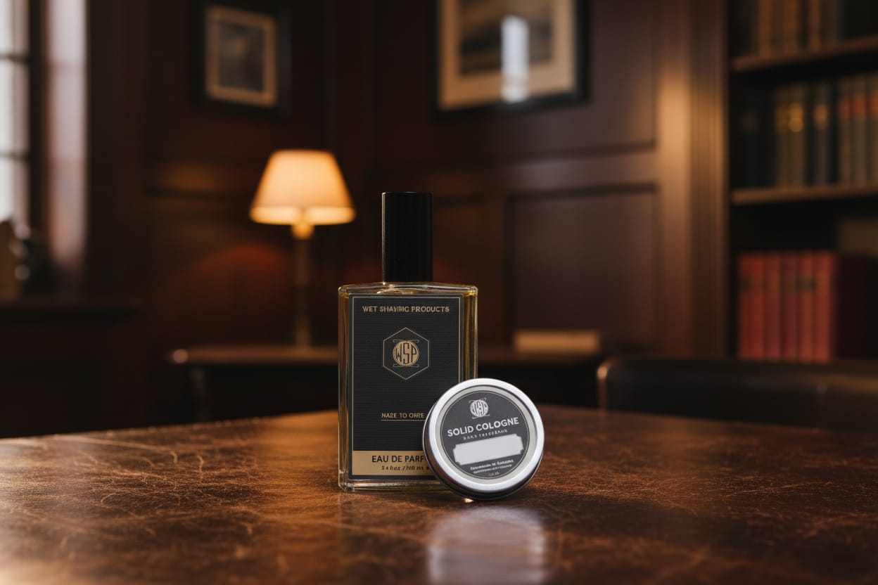 WSP Wood, Spice & Leather  – Eau de Parfum Bay Rum / 100ml Spray + Solid Cologne - The Texture Kit