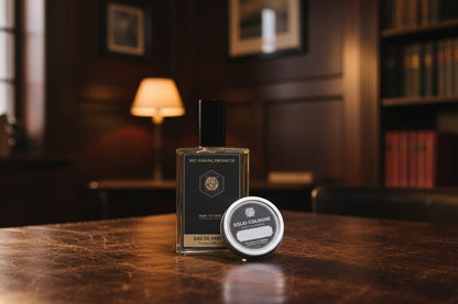 WSP Wood, Spice & Leather  – Eau de Parfum Bay Rum / 100ml Spray + Solid Cologne - The Texture Kit