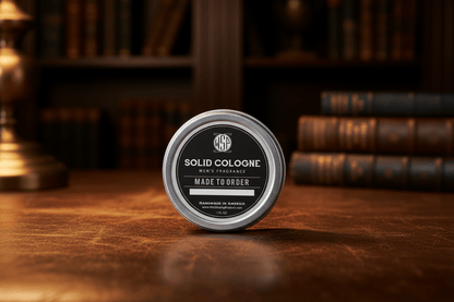WSP Wood, Spice & Leather Solid Cologne – Rugged Artisan Fragrance – Made to Order