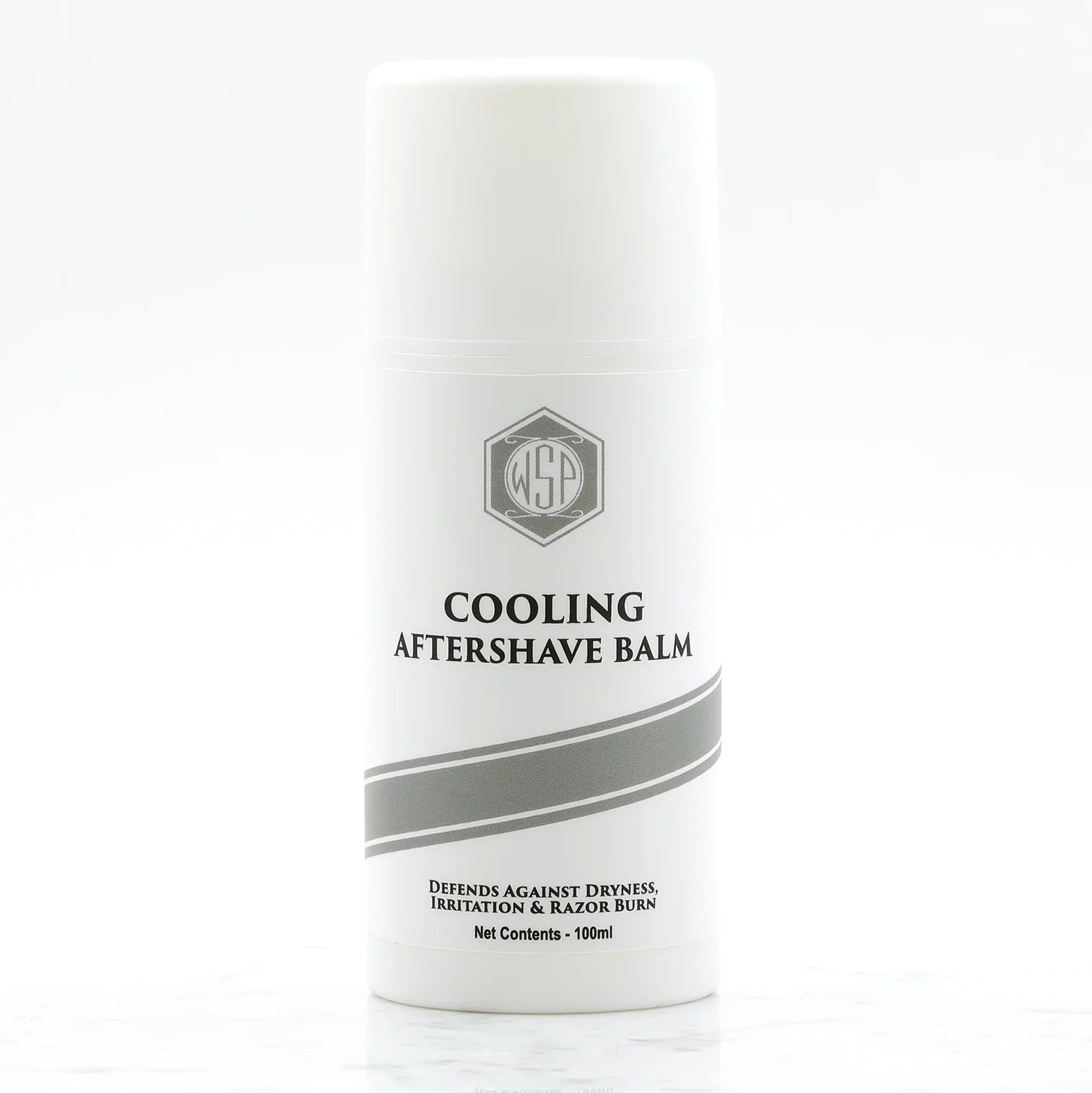 small white bottle of aftershave balm