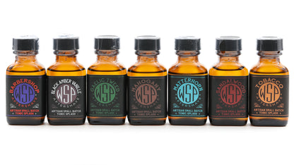 7-Scent Aftershave Sampler Set – Travel Ready Cologne Splash Kit - Small Batch Skin Tonic