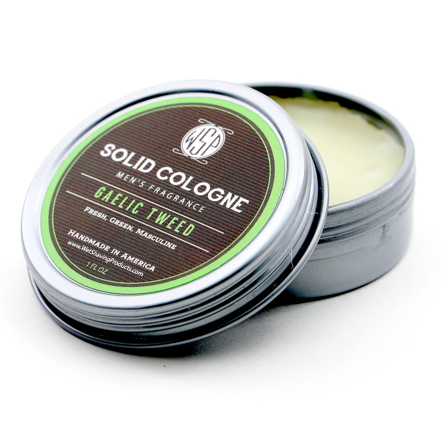 Solid Cologne EdP Strength Gaelic Tweed 1 oz in tin