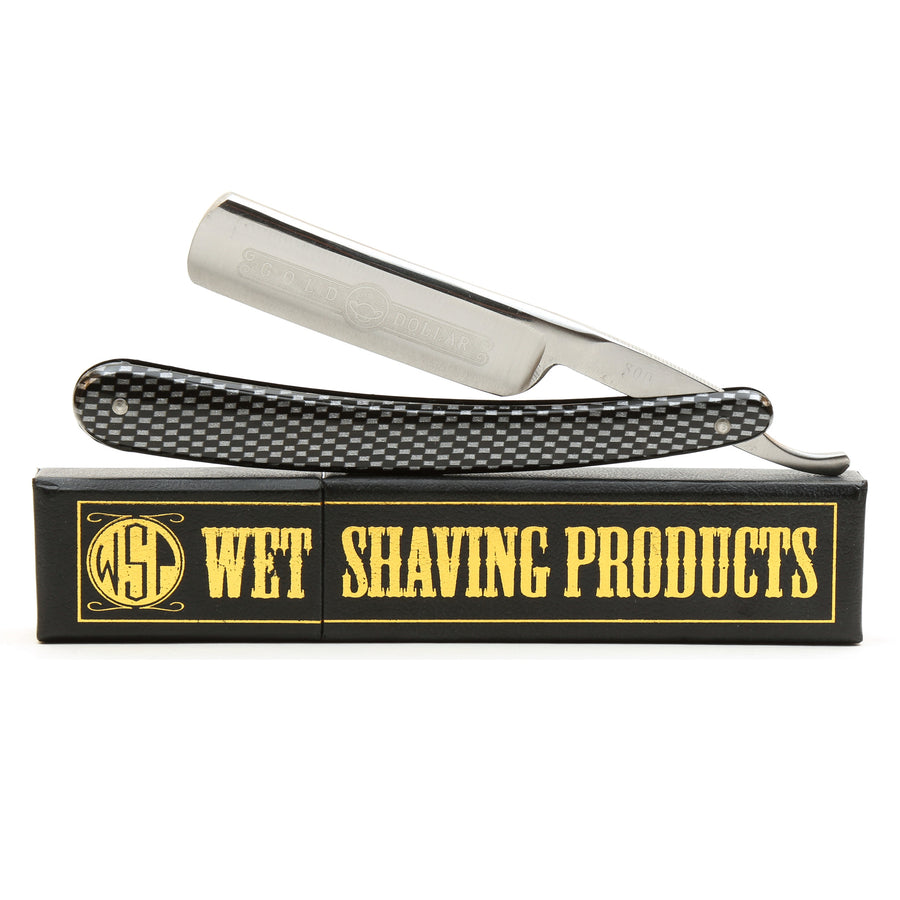 '-Shave Ready- Starter Straight Razor & Box Gold Dollar 800 Stainless Steel