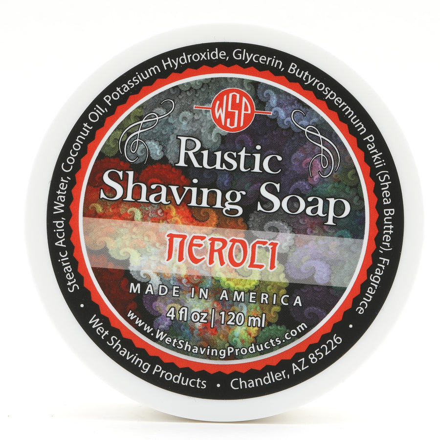 Limited Edition - Neroli - Rustic Shaving Soap Vegan & Natural 4 fl oz