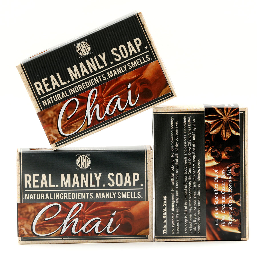 Limited Edition (Chai) Castile Hand & Body Soap Bar 4.5 oz Vegan Natural Ingredients