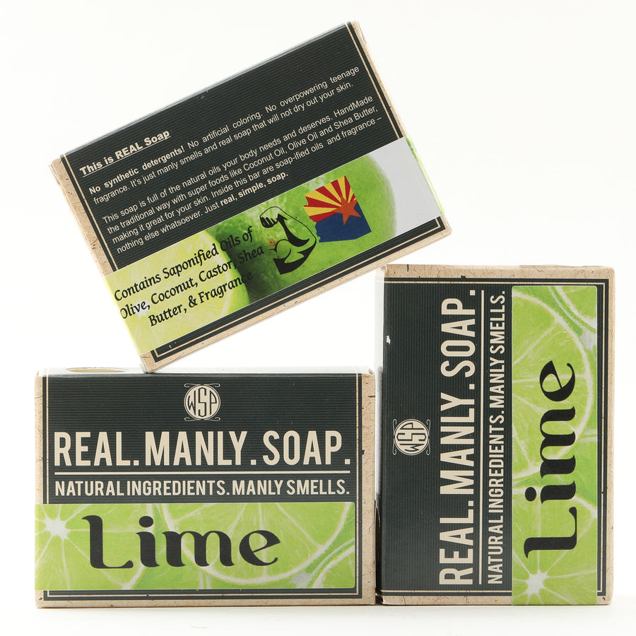 Limited Edition - Lime - Rustic Fragrance Set (Bar Soap, Rustic Shave Soap, & Aftershave)