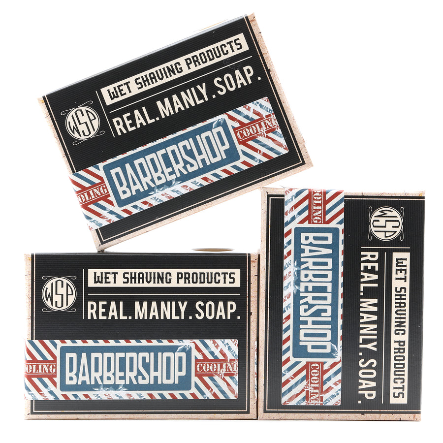 Limited Edition (Cooling Barbershop) Castile Hand & Body Soap Bar 4.5 oz Vegan Natural Ingredients