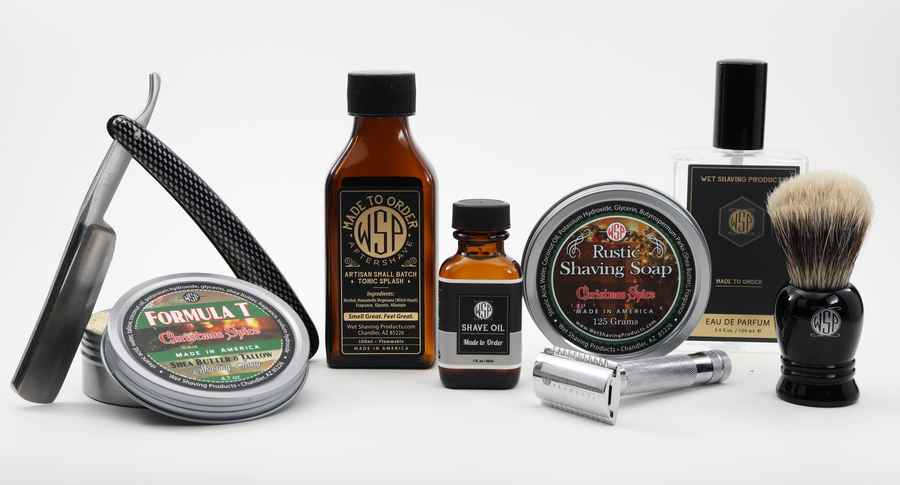 Limited Edition - Christmas Spice - Formula T Shaving Soap 4.7 oz Made with Shea Butter & Tallow
