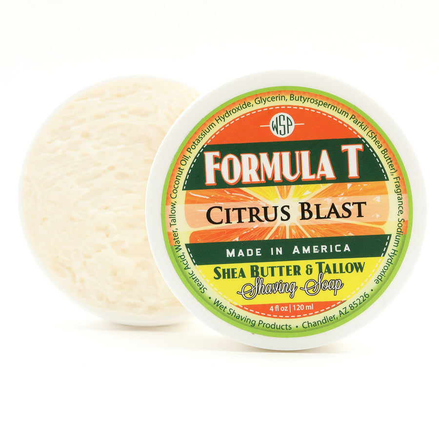Limited Edition - Citrus Blast - Formula T Fragrance Set (Bar Soap, Shave Soap, & Aftershave)