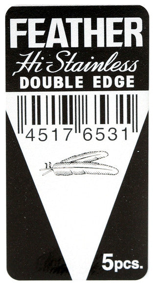Feather Hi-Stainless Double Edge (De) Razor Blades (5 Blades)