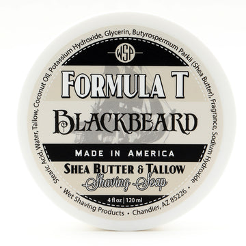 Limited Edition Blackbeard Formula T Shaving Soap 4 fl oz Made with Shea Butter & Tallow