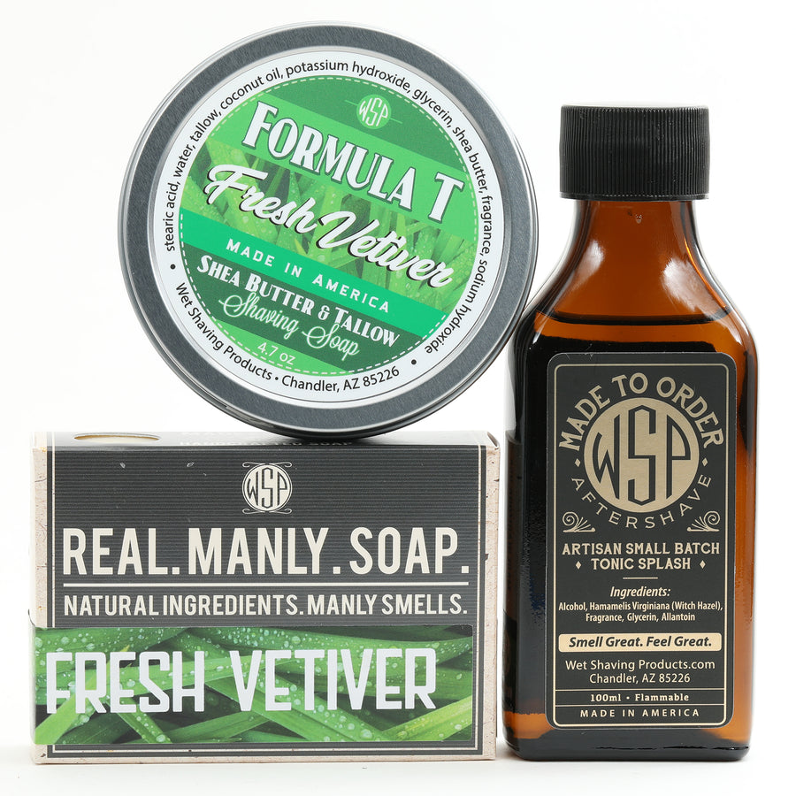 Limited Edition (Fresh Vetiver) Castile Hand & Body Soap Bar 4.5 oz Vegan Natural Ingredients