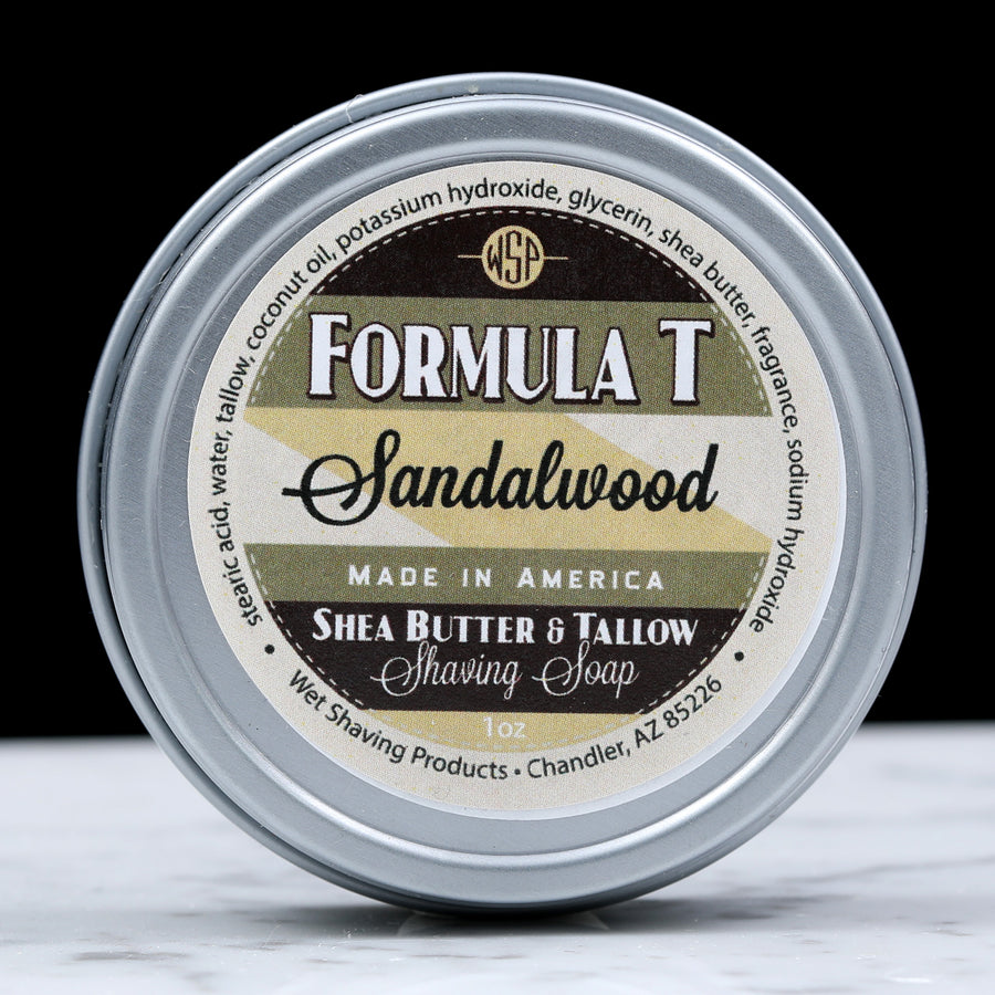 Formula T Shaving Soap - 1 oz Sample/Travel size