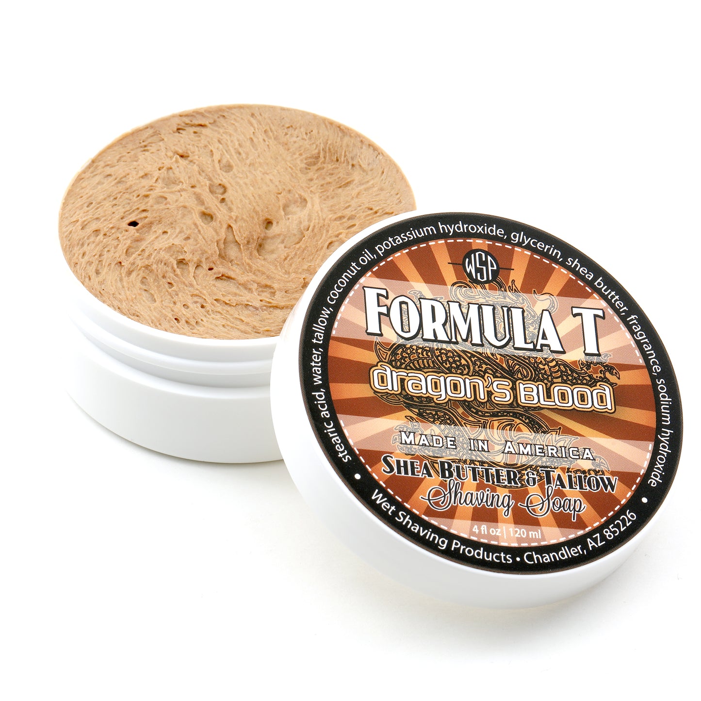 Formula T Shaving Soap - Shea Butter & Tallow - 4 Fl oz in Jar