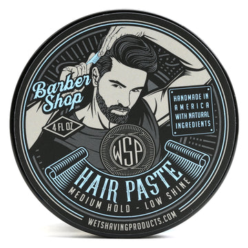 Hair Paste (Barbershop) - A Natural & Easy to Use Wax Based Hair Product - 4 oz