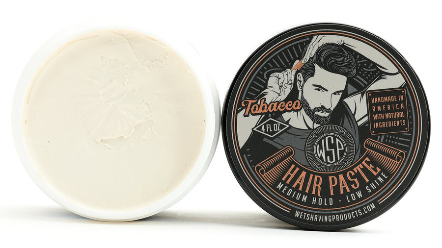 Hair Paste (Tobacco) - A Natural & Easy to Use Wax Based Hair Product - 4 oz
