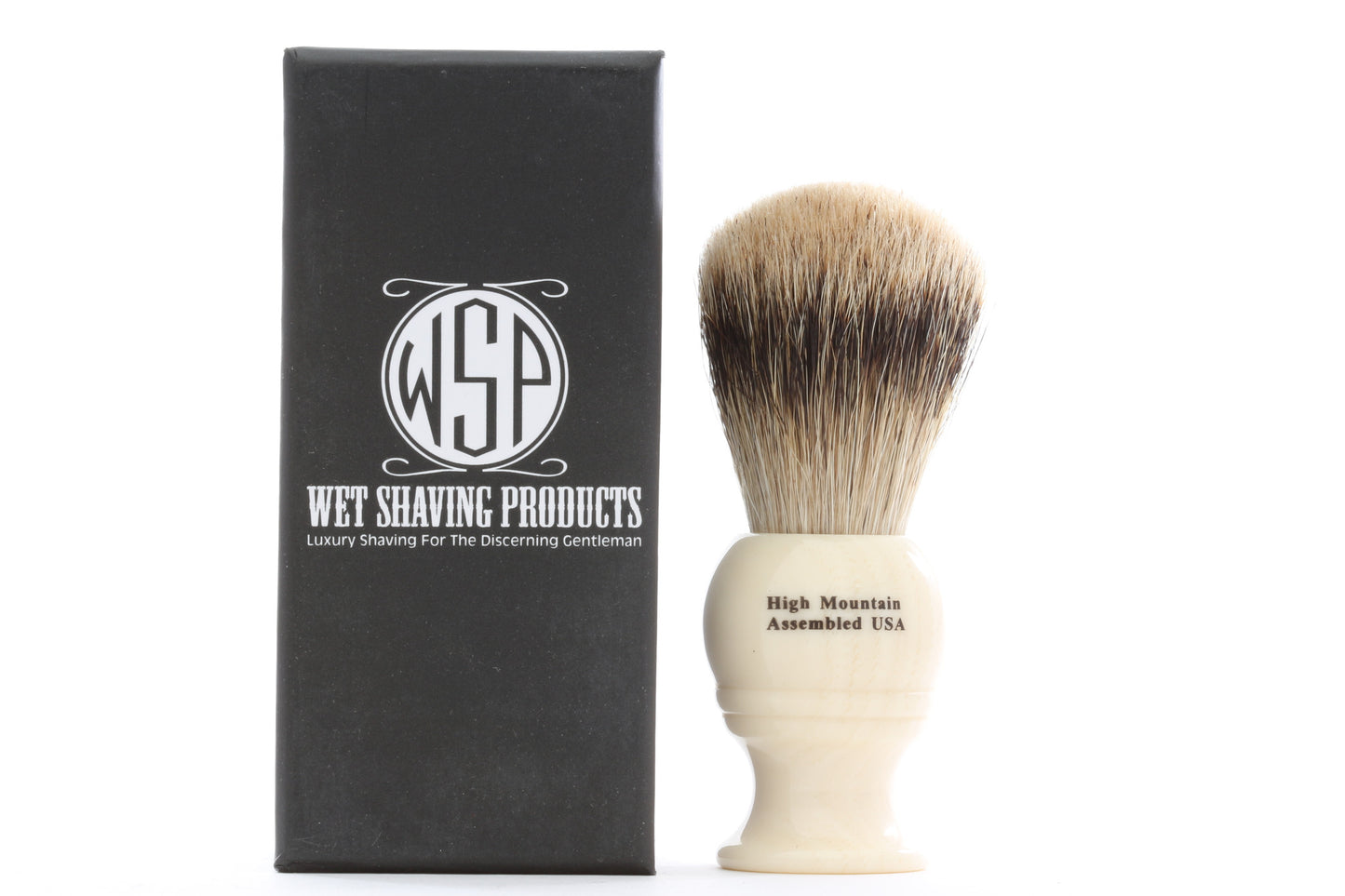 WSP "Monarch" High Mountain White High Density Shaving Brush