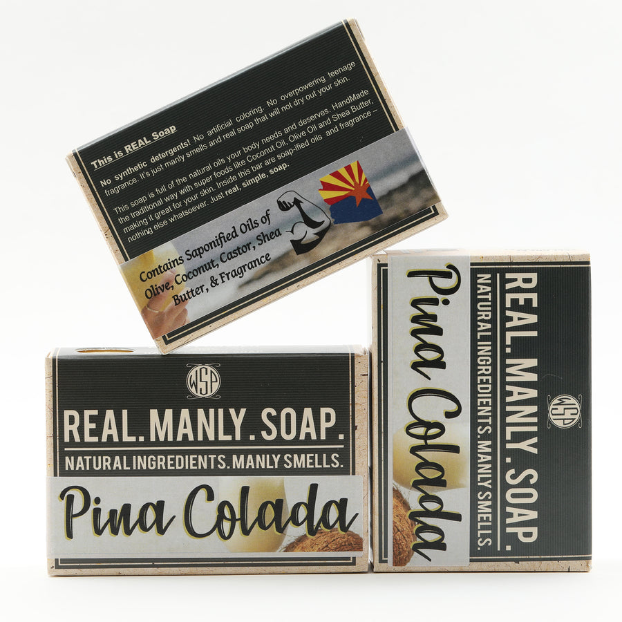 Limited Edition - Pina Colada - Castile Hand & Body Soap Bar 4.5 oz Vegan Natural Ingredients