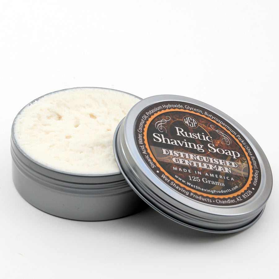 Limited Edition - Distinguished Gentleman - Rustic Shaving Soap Vegan & Natural 4 fl oz