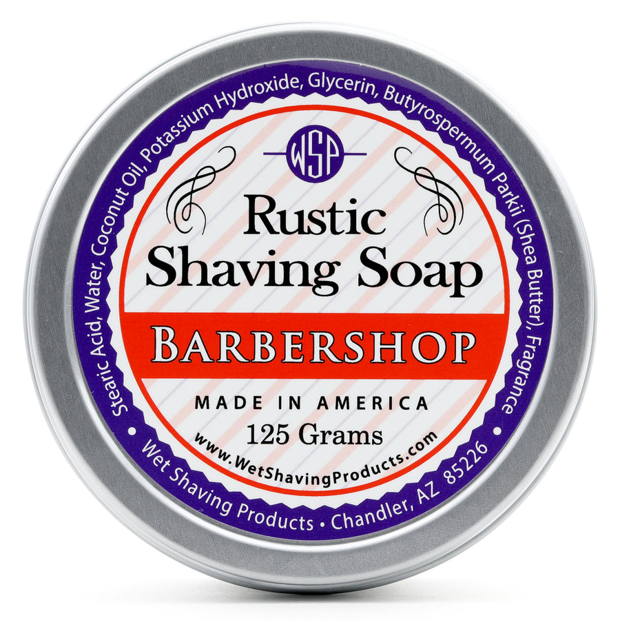 Rustic Shaving Soap Vegan & All Natural 4.4 oz; 125 g (Barbershop)