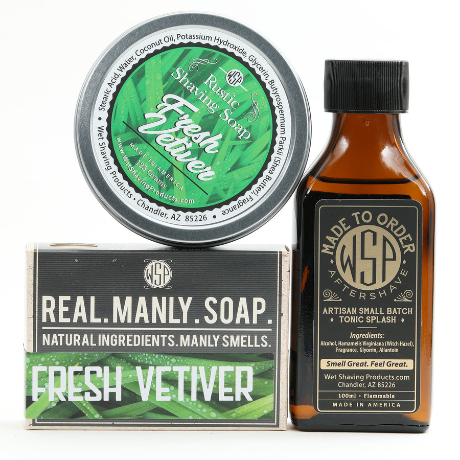 Limited Edition (Fresh Vetiver) Castile Hand & Body Soap Bar 4.5 oz Vegan Natural Ingredients