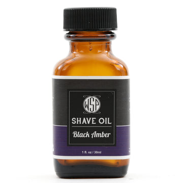 Pre & Post Shave Oil - Natural, Vegan, & Simple (Black Amber Vanille)