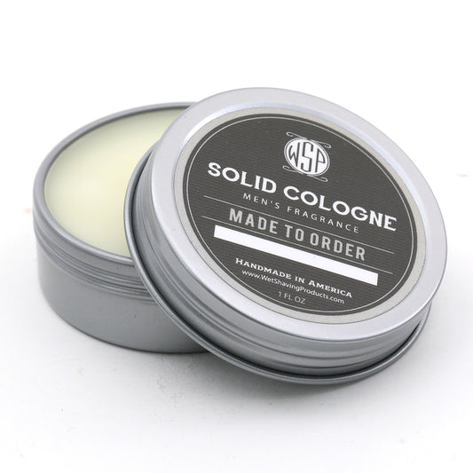 Solid Cologne EdP Strength - Scented to Order - 1 oz Travel Tin
