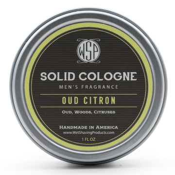 Solid Cologne EdP Strength Signature Scent - Oud Citron 1 oz in tin