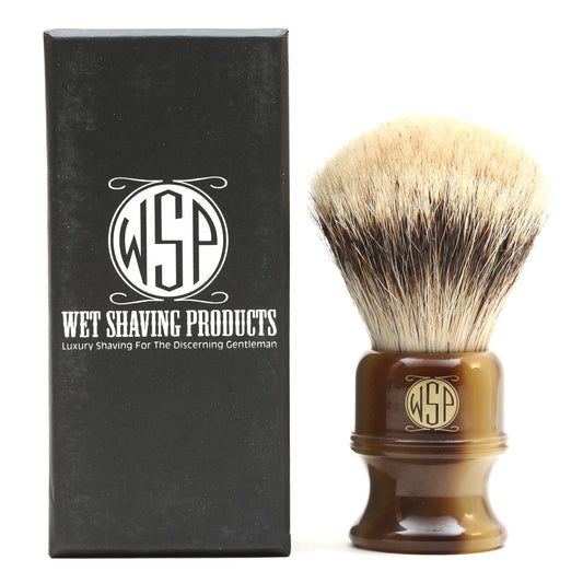 WSP "Stubby" Extra Dense High Mountain White Shaving Brush (Large 26mm)