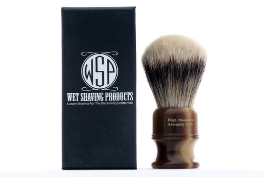 WSP "Stubby" Extra Dense High Mountain White Shaving Brush (Large 26mm)