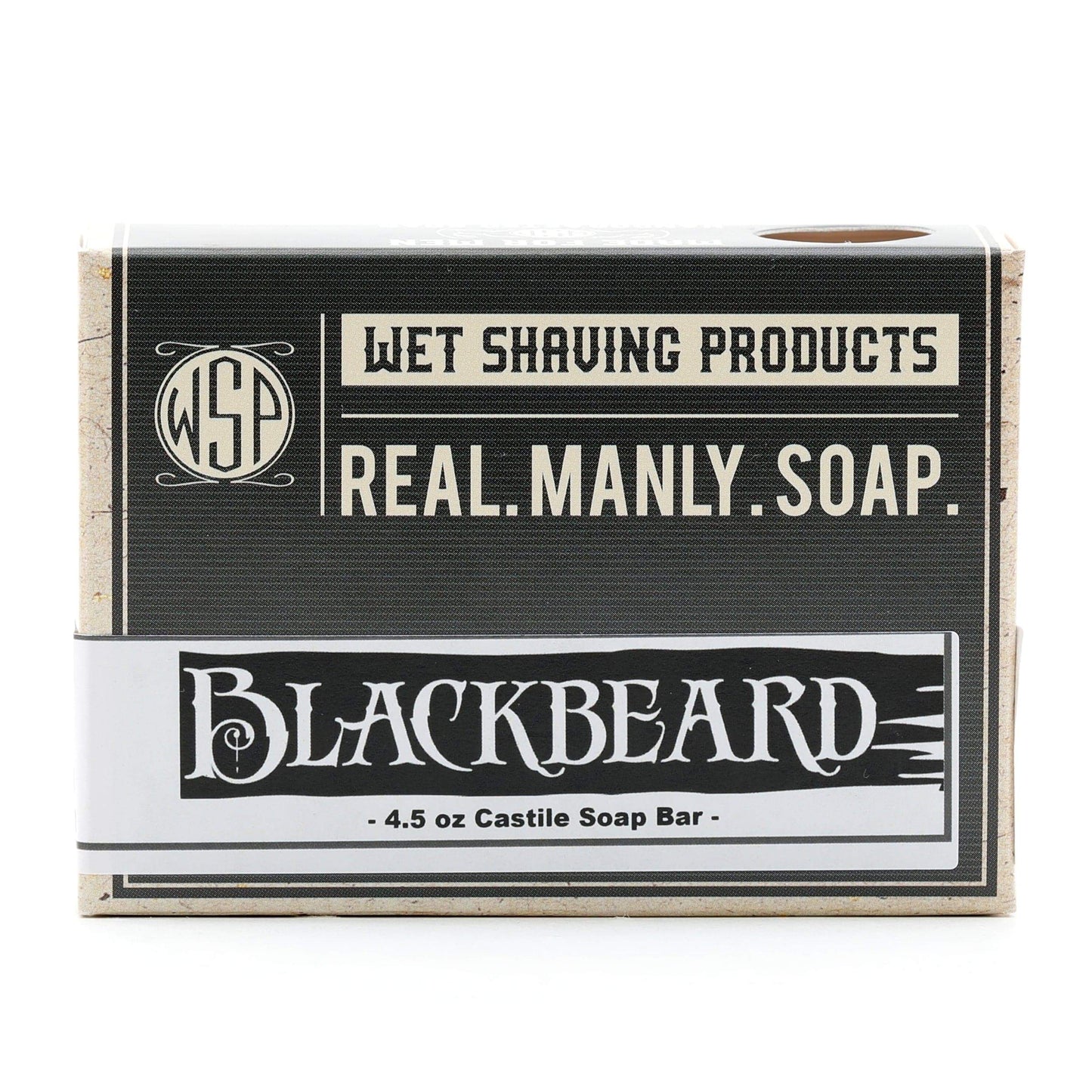 WSP Limited Edition - Blackbeard - Castile Hand & Body Soap Bar 4.5 oz Vegan Natural Ingredients