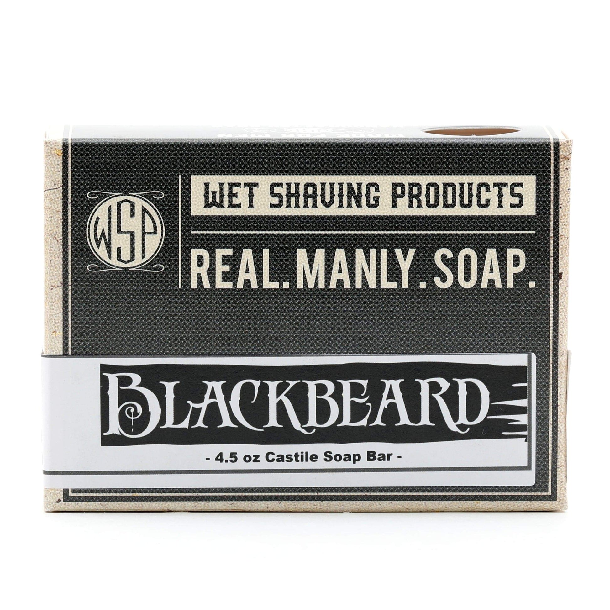 WSP Limited Edition - Blackbeard - Castile Hand & Body Soap Bar 4.5 oz Vegan Natural Ingredients