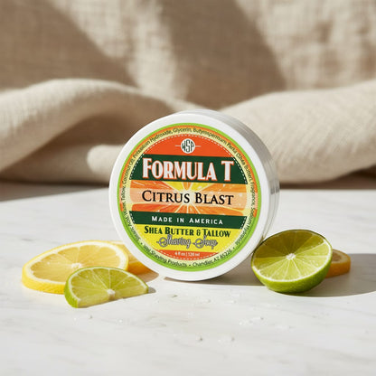 WSP Limited Edition (Citrus Blast) Formula T Shaving Soap 4 fl oz Made with Shea Butter & Tallow 100% Natural