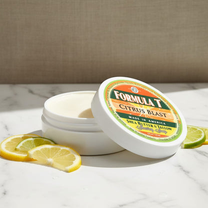 WSP Limited Edition (Citrus Blast) Formula T Shaving Soap 4 fl oz Made with Shea Butter & Tallow 100% Natural